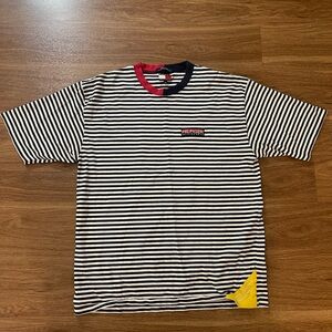 Tommy Hilfiger sailing gear striped nautical t shirt XL Vintage white navy red